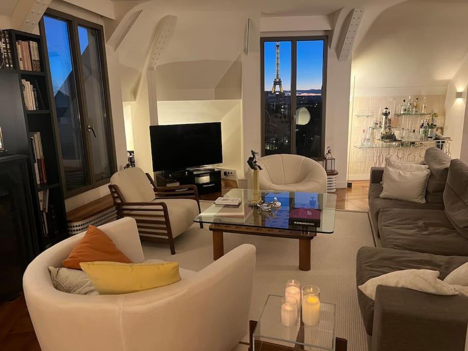 Appartamento New Rbnb Eiffel Tower Rooftop 360 Terrace View And Parking *