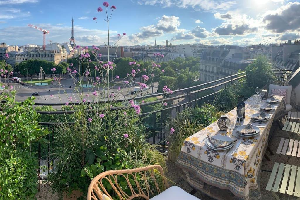 New Rbnb Eiffel Tower Rooftop 360 Terrace View And Parking Appartamento *